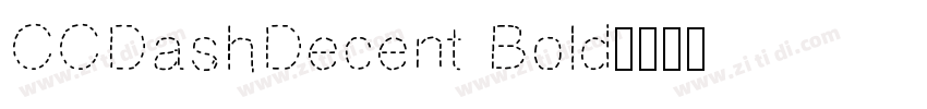 CCDashDecent Bold字体转换